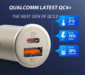 LDNIO C506Q 30w Custom Type C <strong>Charger</strong> Socket Dual PD and QC3.0 Car <strong>Charger</strong> 3 in 1 Usb Port Dc Fast <strong>Charger</strong> - Product Image 4