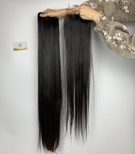 100% Natural Straight Virgin Hair Extensions High Quality Cuticle Vietnamese Cambodian Raw Hair 1B HD Lace <strong>Model</strong> Human <strong>Bundles</strong> - Product Image 4