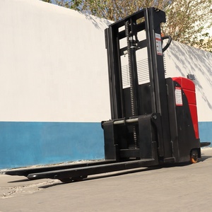 Palet istifleyici 2 Ton 2 metre elektrikli kendinden yükleme elektrikli el istifleyici tam elektrikli 2000kg 5000mm kendinden yükleme Forklift - Product Image 6