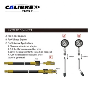TAIWAN <strong>CALIBRE</strong> 8PC Deluxe <strong>Compression</strong> Tester Kit for Inline Engines, <strong>Compression</strong> Check Kit
