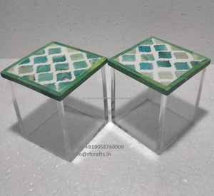 Rõ ràng Bánh hộp trong suốt với <span class=keywords><strong>ift</strong></span> hộp với moroccon xương Inlay nắp cho tiệc cưới và quà tặng hiển thị - Product Image 2