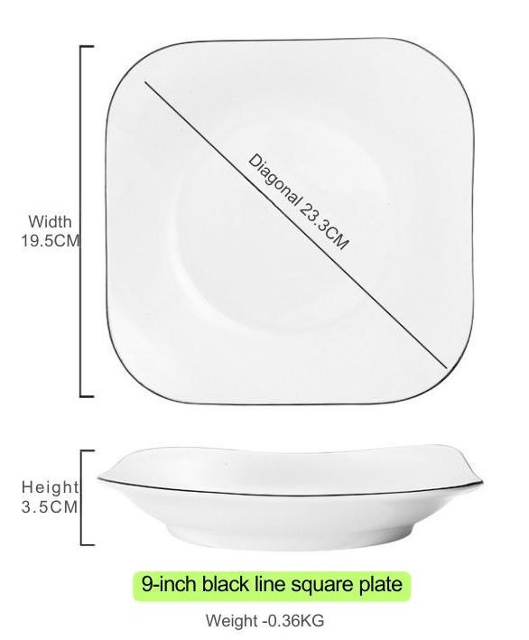 9" square Plate