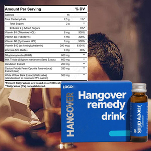 ODM Herbal Detox minuman Oral Anti <span class=keywords><strong>Hangover</strong></span> menyembuhkan OEM pabrik Label pribadi cairan pemulihan energi kesehatan hati - Product Image 4