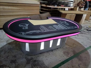 Tùy Chỉnh Sang Trọng Màu Xanh Lá Cây Hàng Đầu Texas Poker Bảng Với 10 Rồng Túi Sang Trọng Cho <span class=keywords><strong>Mahjong</strong></span> Và Cờ Bạc Người Chơi - Product Image 4