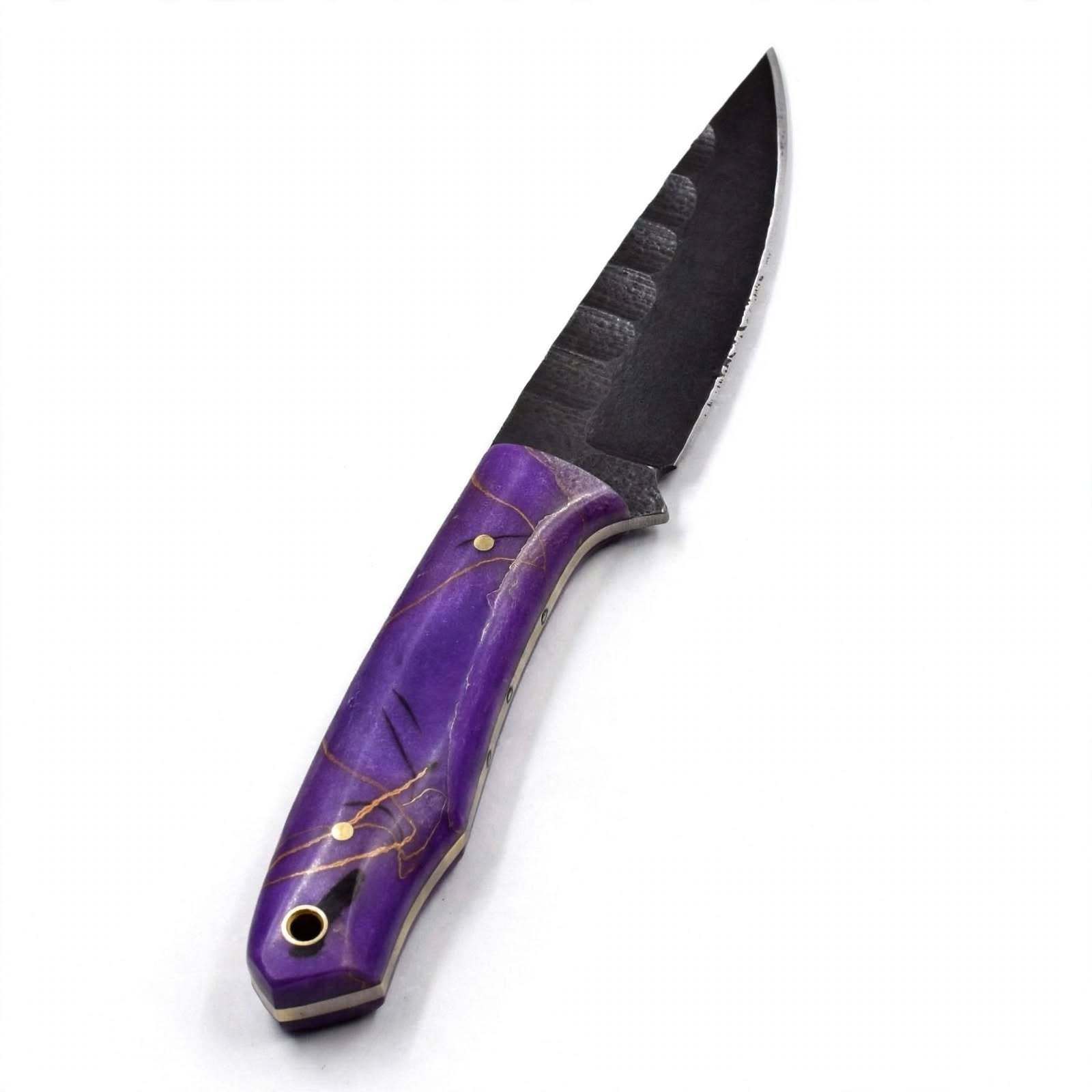 Mango marmoleado de color morado oscuro