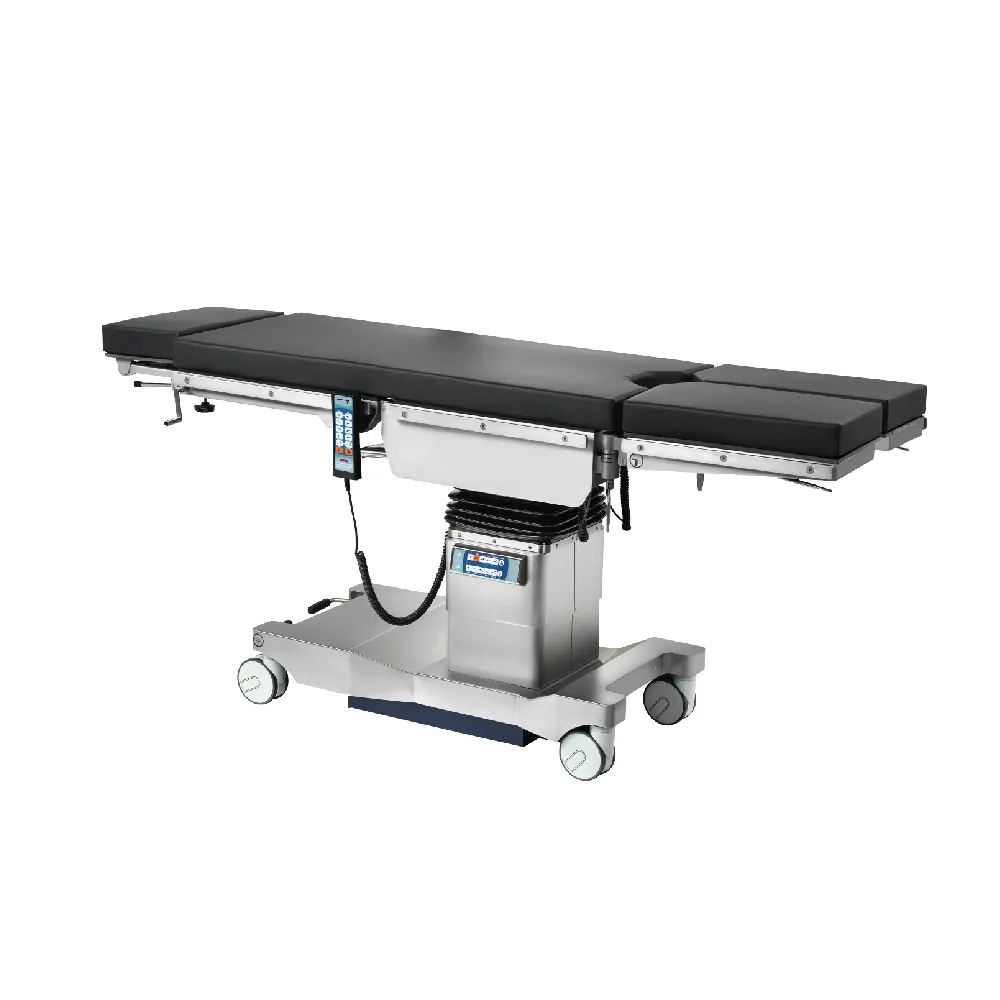 ET500 Imaging OT mesa de fibra de carbono cama quirúrgica mesas de quirófano 304 cama de acero inoxidable y columnas