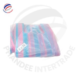 耐用<span class=keywords><strong>HDPE</strong></span>条纹塑料袋可定制塑料袋服装店包装有竞争力的价格出口质量泰国制造