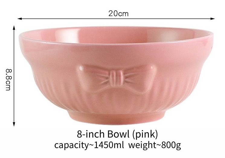 8" Bowl (pink)