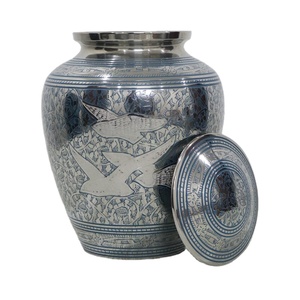 HHO ของที่ระลึกงานเผาศพทำจากโลหะสำหรับขี้เถ้าพิมพ์ลายตามสั่ง - Product Image 1