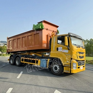 1suzu Giga 6x4 móc nâng xe tải thu gom rác 20-25cbm Công suất lăn ra khỏi xe tải rác với thùng móc - Product Image 4