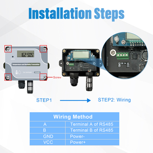 LED Digital RS485 MODBUS RTU humedad sensor de temperatura - Product Image 2