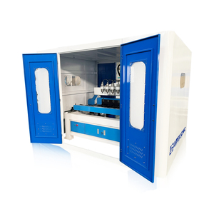 Máquina enrutadora CNC de múltiples cabezales 1020 cerrada de seguridad, máquina enrutadora refrigerada por agua para patas de sofá de silla de mesa - Product Image 4