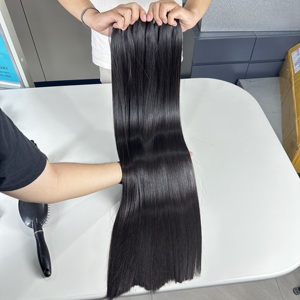 Kimyasal olmadan Bonestraight atkı saç insan saçı NG saç üreticileri stilleri çeşitli düşmez - Product Image 3