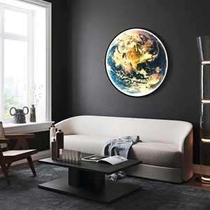 Hot Sale New Product Modern LED Indoor Lighting Hotel Decor Bedroom Wall <strong>Light</strong> Sconce Fixtures LED <strong>Earth</strong> 3D Moon Wall Lamp <strong>Light</strong>