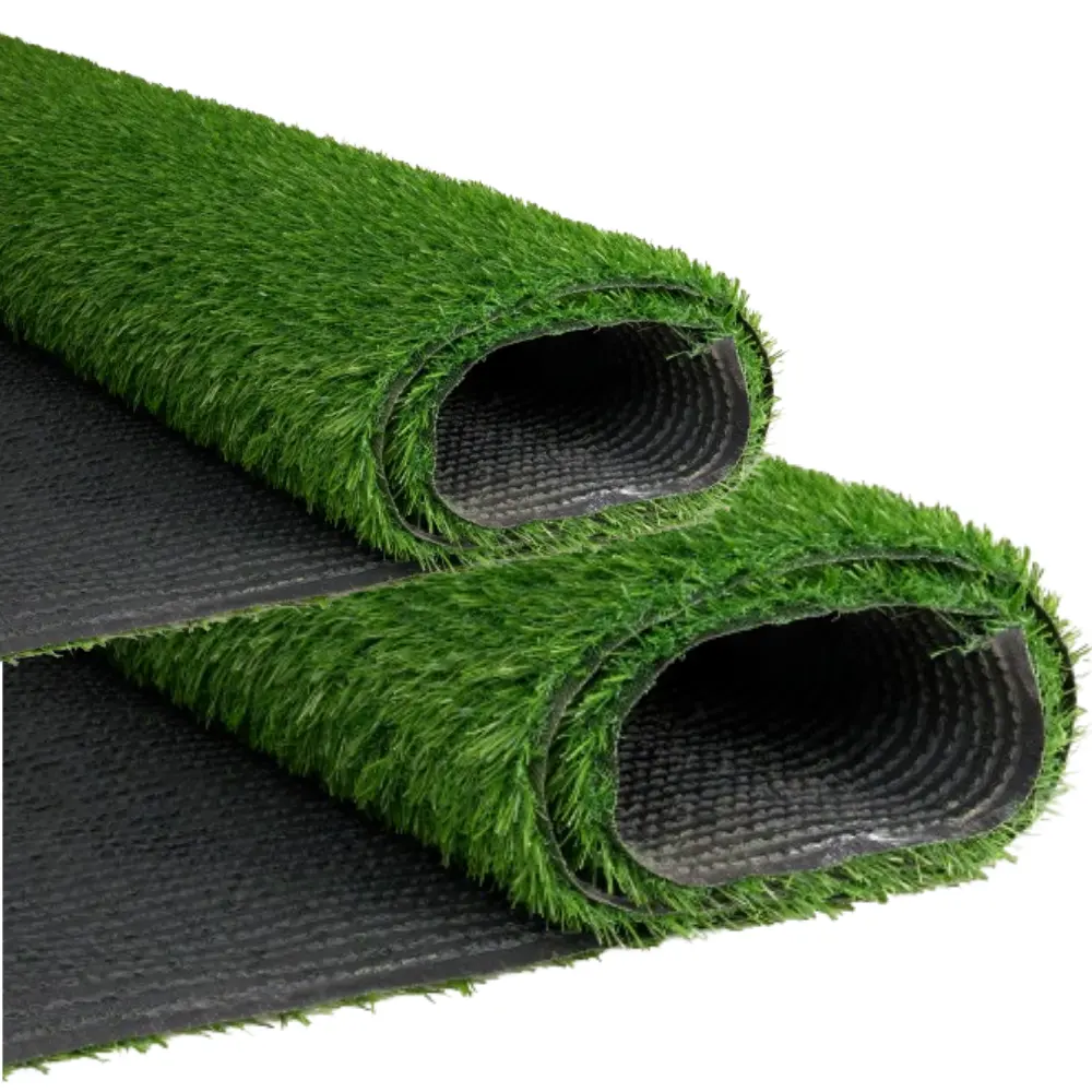 Oggetto caldo tappeto erboso HF-5013D12000 erba artificiale calcio paesaggio mettendo in lattice verde Sport calcio giardino materiale PE di alta qualità