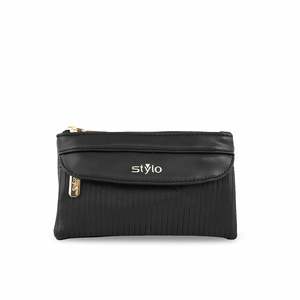ブラックカジュアルポーチP97646化粧品バッグ & ケース
