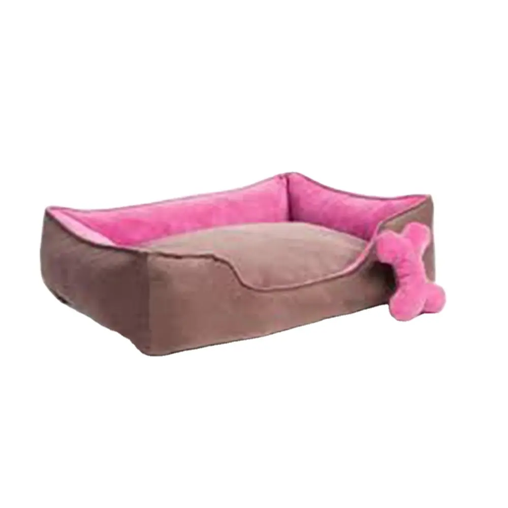 Fancy pet bed 2023 polyester cotton guaranteed quality new design luxury wholesale soft sofa dog beds wholesale