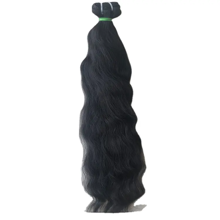 Hot Deal on Raw Unprocessed Temple 20'' Wavy Bundles Remy Human Hair Extensions at Reasonable Market Price