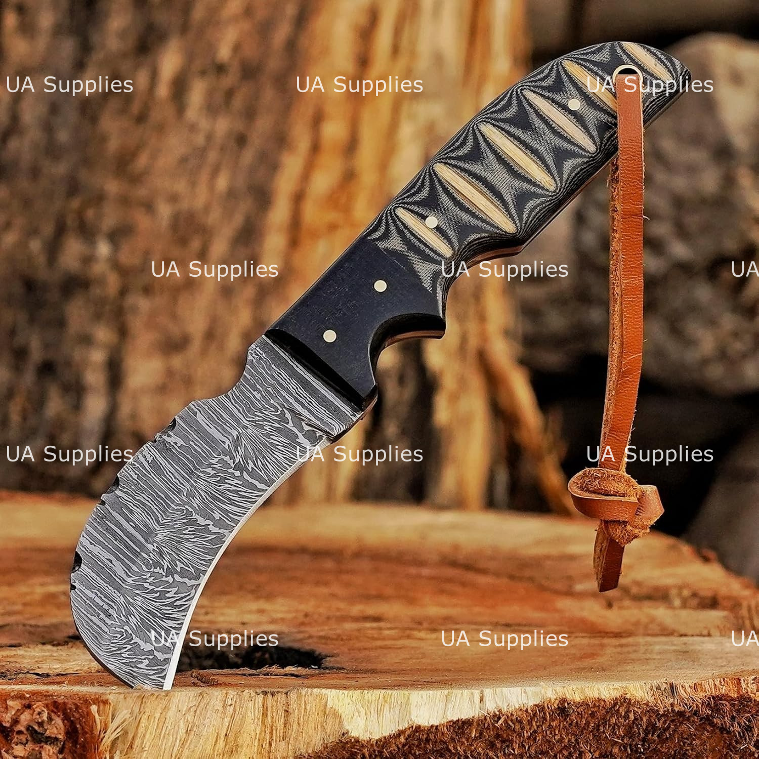 Acier de Damas et Micarta G10