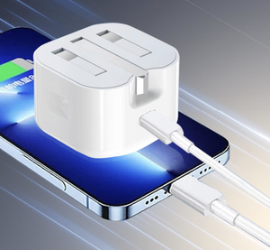 CE認定充電ヘッド20W QC3.0 Apple 8-16折りたたみ式プラグ英国標準延長ケーブルセット対応