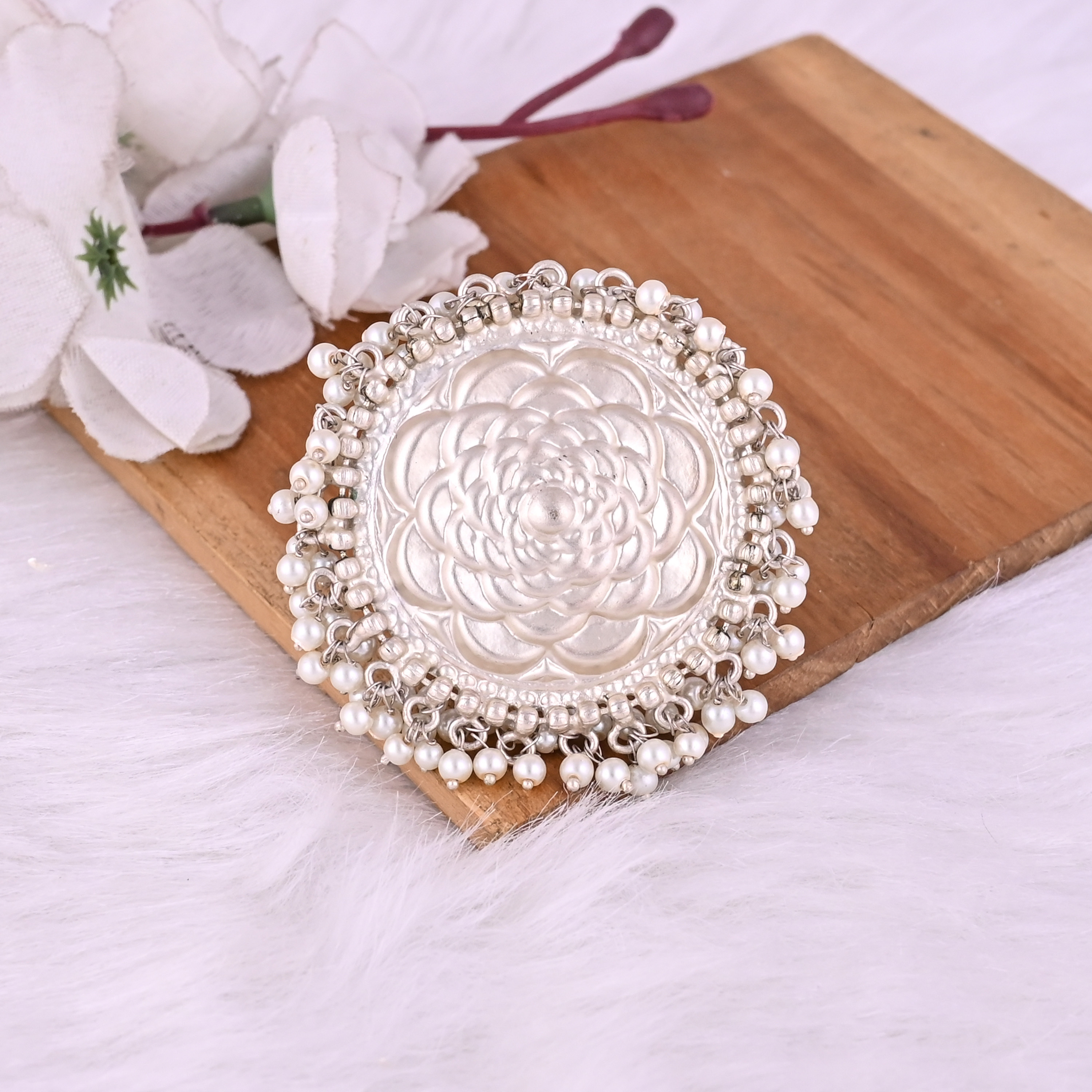 Silver, White