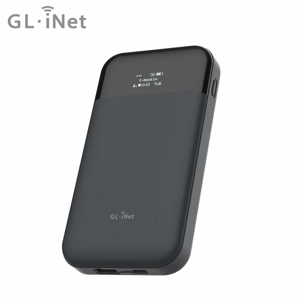 GL.iNet E750 Mudi V2 7000MAhแบตเตอรี่ส่วนบุคคลปลอดภัยWiFi 4G SIM Cellular eSIM vSIMการ์ดเดินทางRouterแบบพกพา