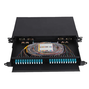 6 12 24 48 72 96 port fiber optic patch panel ODF simplex or duplex ftth patch panel - Product Image 6