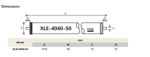 <strong>Reverse</strong> <strong>Osmosis</strong> XLE-4040 Anti-pollution 4 *40 Ro System <strong>Reverse</strong> <strong>Osmosis</strong> Membrane Water <strong>Filters</strong> - Product Image 3