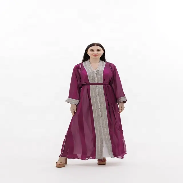 Takchita Kaftan เสื้อผ้าสตรีสไตล์โมร็อกโกชุดราตรีดูไบอาบายาเสื้อผ้าสไตล์ตุรกีชนเผ่าคาฟตันมุสลิม