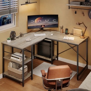 Escritorio para ordenador, L moderna en forma de mesa de estudio, nuevo estilo de diseño - Product Image 3