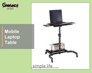 New Design Swivel <strong>Notebook</strong> <strong>Table</strong> Movable Laptop <strong>Table</strong> With Wheels <strong>Computer</strong> <strong>Table</strong> With Castors - Product Image 3