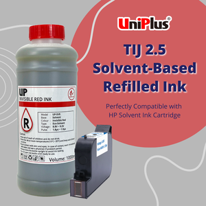 Uniplus TIJ2.5溶剤ベースのインビジブルブルーインク、インビジブルレッドインク1000ml - Product Image 3