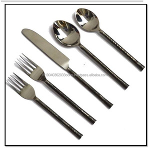 Stocked New Look Tableware Metal Stainless Steel Cutlery Set <strong>Flatware</strong> in Silverware and Golden Ware in <strong>Different</strong> Sizes - Product Image 6