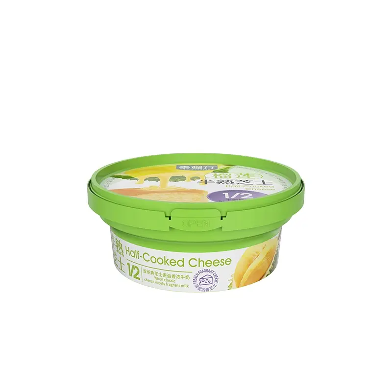 340ml 300g disposable pp injection plastic shaped pudding yogurt plastic tub pot container