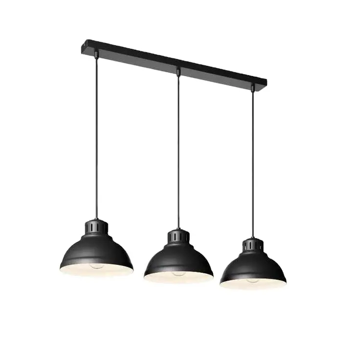 3 Cabeça Pendant Light Modern Buy Matte Black Light Últimas Handmade Antique Chandelier para Sala de estar Iluminação Decorativa 2023