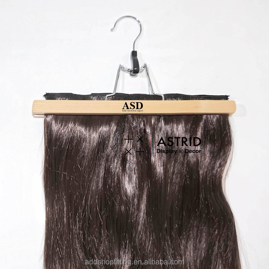 MOQ 100pcs 30 cm wood hair hanger