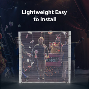 หน้าจอแสดงผลสีเต็มจอ LED สีใสขนาด P7.8 P2.8สำหรับหน้าต่างห้างสรรพสินค้า/ผนังกระจกหน้าจอโฆษณา LED - Product Image 2