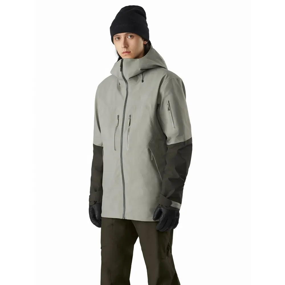 Chaqueta de esquí para hombre y mujer, chaqueta de esquí de manga larga con logotipo personalizado, precio barato