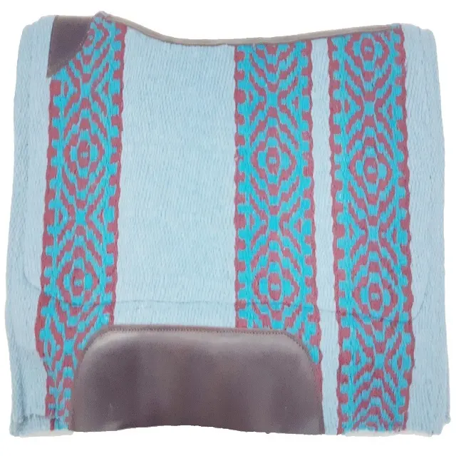 Portable Top Deal 2023 tapis de selle occidental en laine indienne avec couleur unie pour les courses de chevaux utilise l'équipement par les exportateurs