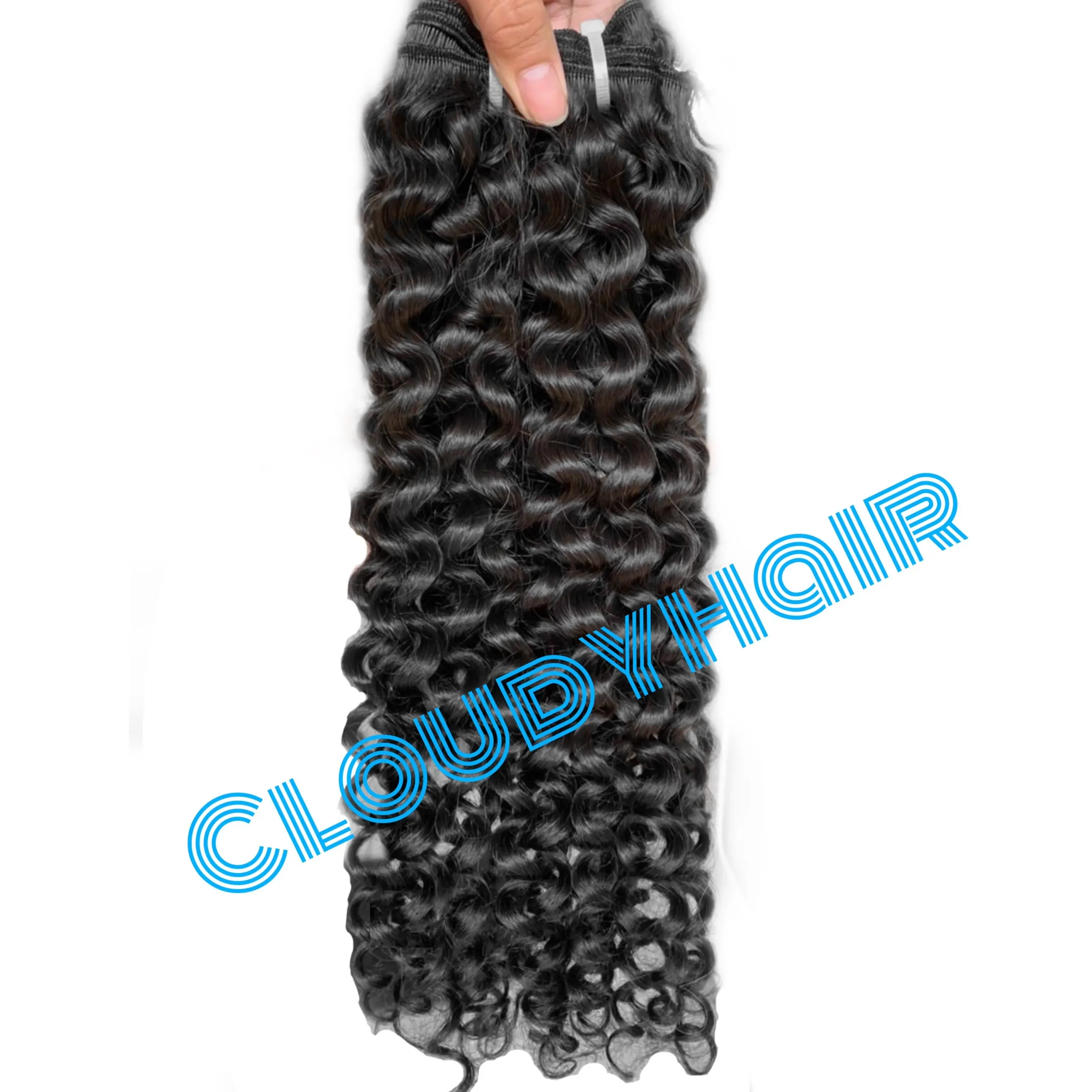 Capelli in Bundle europei con 100% ricci di capelli umani grezzi colore nero riccioli sciolti listino prezzi all'ingrosso