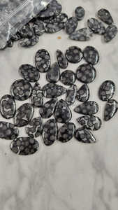 Premium Quality Natural Black <strong>Fossil</strong> Coral <strong>Agate</strong> Crystal Cabochons Green Round Square Shape Flat Back Jewelry Making Stones-Bulk - Product Image 3