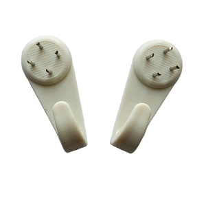 50mm Nylon nhựa tường khung ảnh móc áo móc với móng tay cho phòng khách tầng duy nhất - Product Image 1