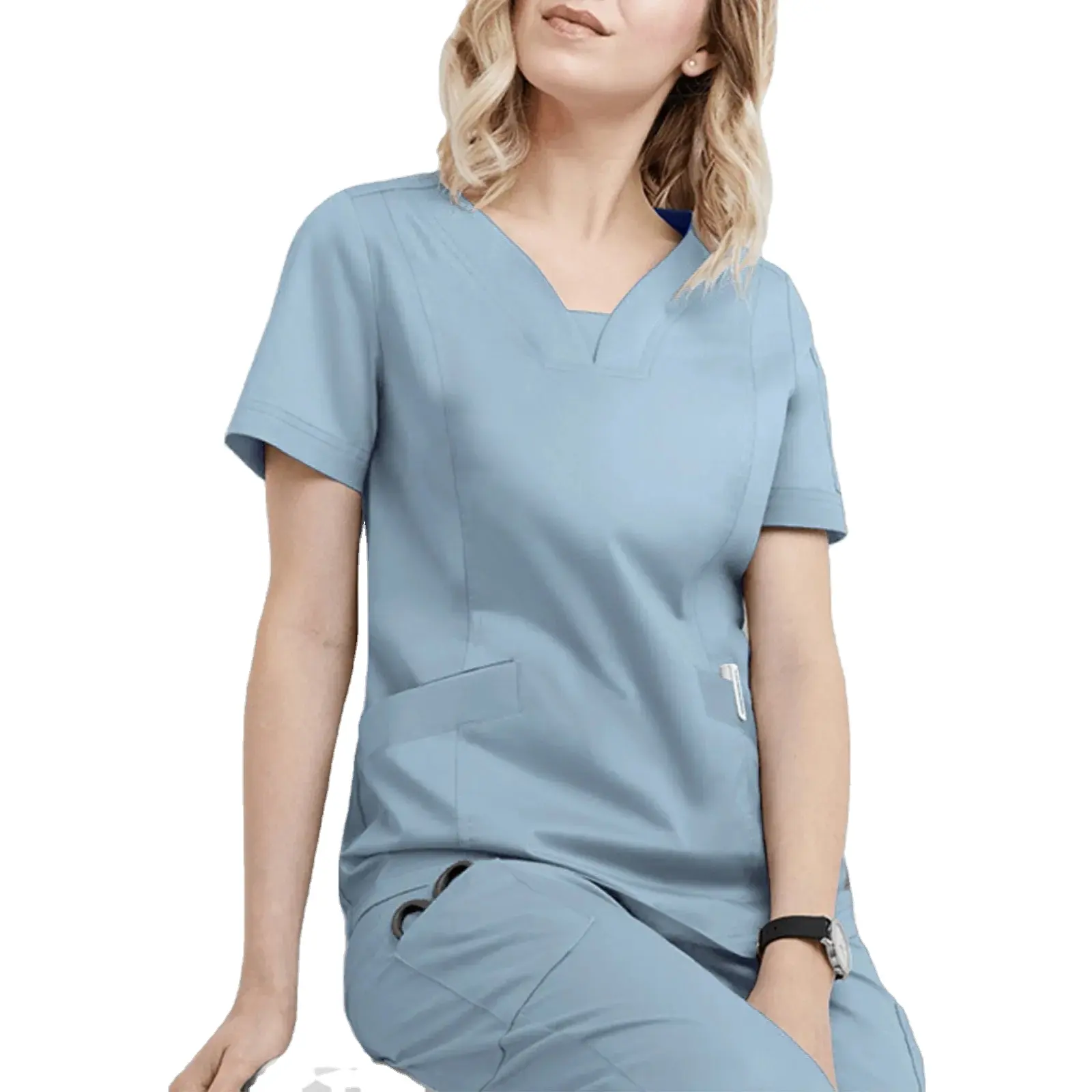 Roupa de trabalho médica ANNO para mulheres e homens, uniforme antiestático para enfermeiras, roupa de secagem rápida e suave, capa dental para uso médico