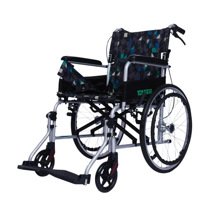 Высокое качество, оптовая продажа, легкая переносная инвалидная коляска с фиксированным подлокотником, откидной подлокотник