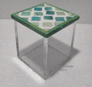 Rõ ràng Bánh hộp trong suốt với <span class=keywords><strong>ift</strong></span> hộp với moroccon xương Inlay nắp cho tiệc cưới và quà tặng hiển thị - Product Image 4