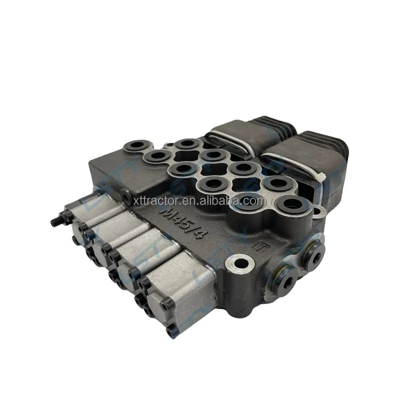 Válvula de control hidráulica monobloque serie MB45 M45/4 Válvula direccional de 4 carretes para hidráulica móvil