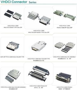 高质量SCSI VHDCI 68针IDC型公连接器0.8毫米节距68针公连接器 - Product Image 3
