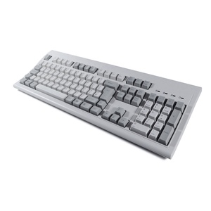 Teclado USB ergonómico clásico Retro para ordenador, hecho en Taiwán, 24 teclas anti-ghosting, operación de membrana, número de escritorio, inglés, Reino Unido