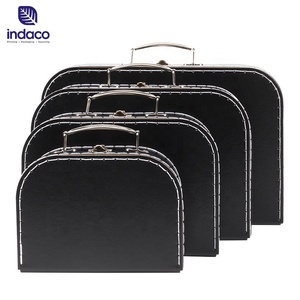 精美礼品盒迷你嵌套手提箱复古手提箱带手柄小纸板手提箱 - Product Image 3