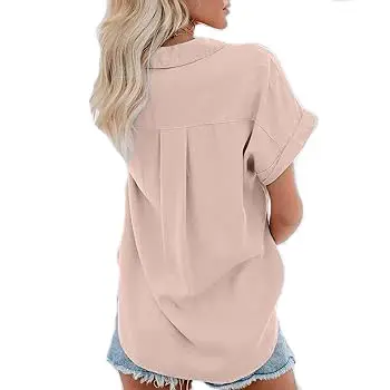 Diseñador Sexy tul manga corta Top lentejuelas Mujer blusa para niñas camisa ropa Casual cantidad verano camisa de color sólido